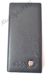 Чёрный мужской кошелёк-визитница F. Gram Leather 
